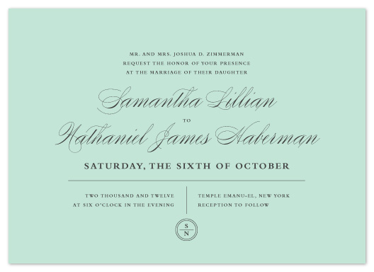 wedding invitations - Notable by Wondercloud Design