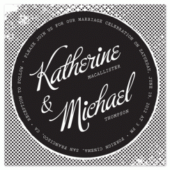 Chic Noir Wedding Invitations