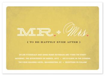 Mr & Mrs To Be Wedding Invitations