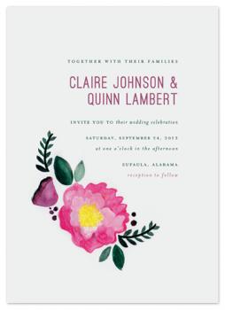 Flowery Wedding Invitations