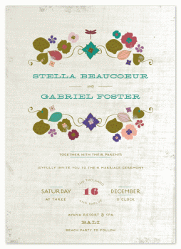 love in bali Wedding Invitations