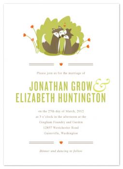 Fox Love Wedding Invitations
