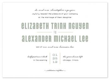Cyclone Classic Twist Wedding Invitations