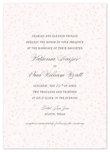 wedding invitations - Hemingway by beth perry DESIGN