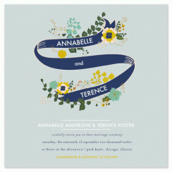 wedding ribbon Wedding Invitations
