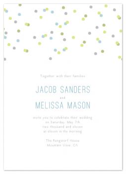 confetti Wedding Invitations