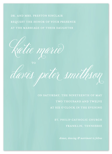 wedding invitations - Sweet Subtlety