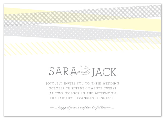 wedding invitations - Whimsy + Washi