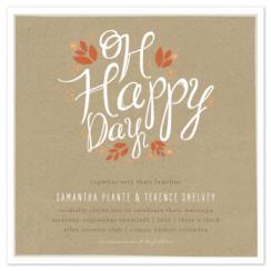 Fall Days Wedding Invitations