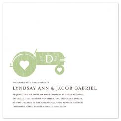 Tractor Love Wedding Invitations