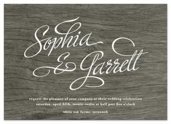 Warm and Woodsy Wedding Invitations