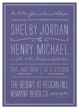 In the Evening Wedding Invitations