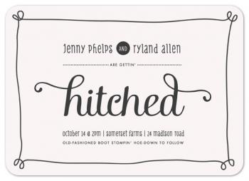 Hitched Frame Wedding Invitations