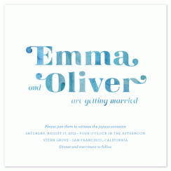 Waterfall Wedding Invitations
