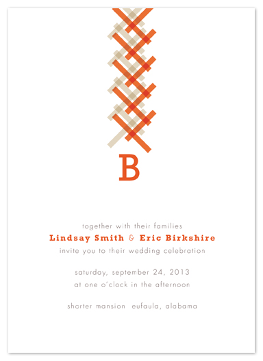 wedding invitations - Braid