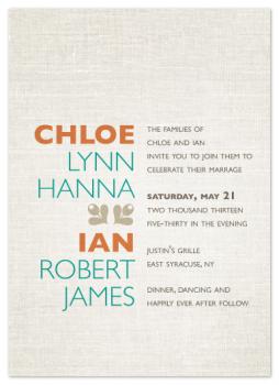 aligned for each other Wedding Invitations