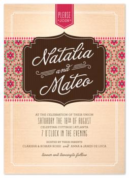 Biscotti Café Wedding Invitations
