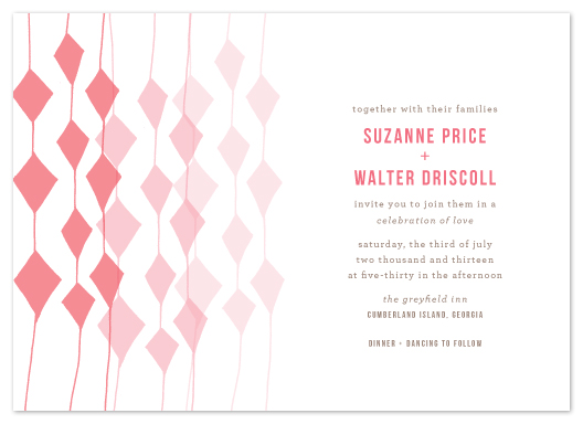 wedding invitations - Obstreperous by beth perry DESIGN