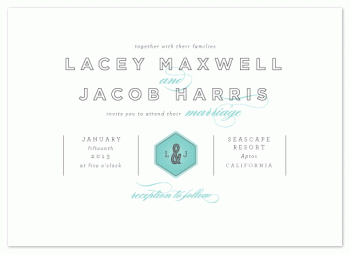 Modern Balance Wedding Invitations