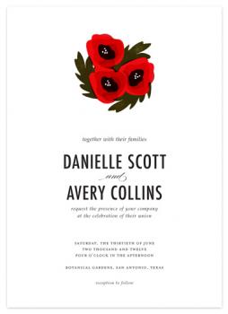 Poppy Love Wedding Invitations
