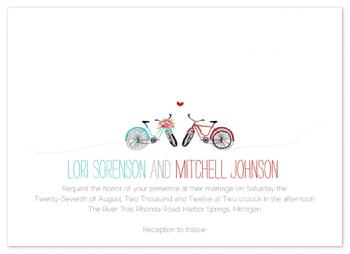 Bike Love Wedding Invitations