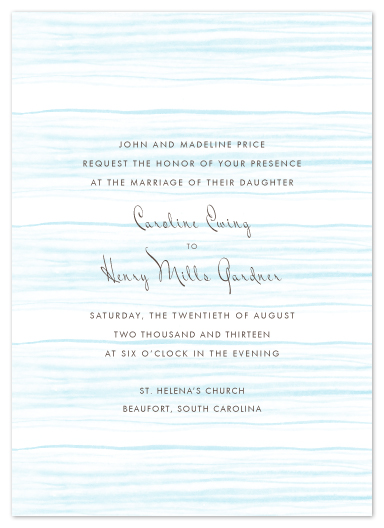 wedding invitations - Oceanic by beth perry DESIGN