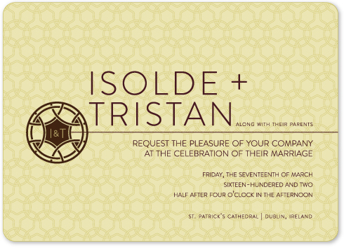 wedding invitations Minimalist Celtic Wedding Knot by Adrienne Berry