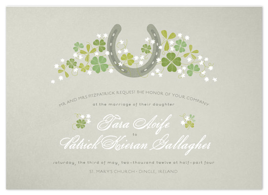 wedding invitations - Lucky Horseshoe