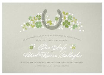 Lucky Horseshoe Wedding Invitations