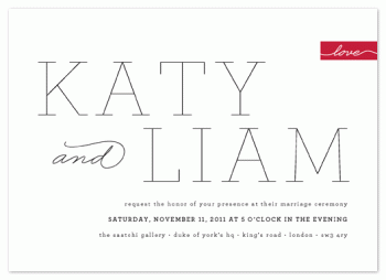 Modern Princess Wedding Invitations
