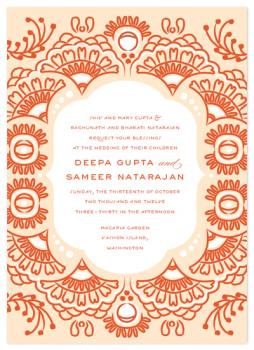 Indian Blessings Wedding Invitations
