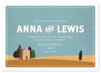 Tuscan Hills Wedding Invitations