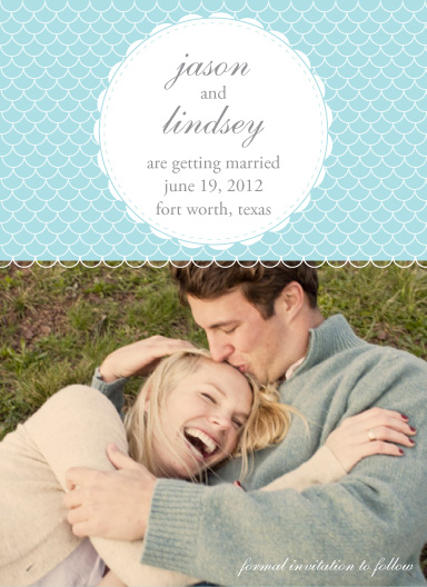save the date cards - Scalloped Love