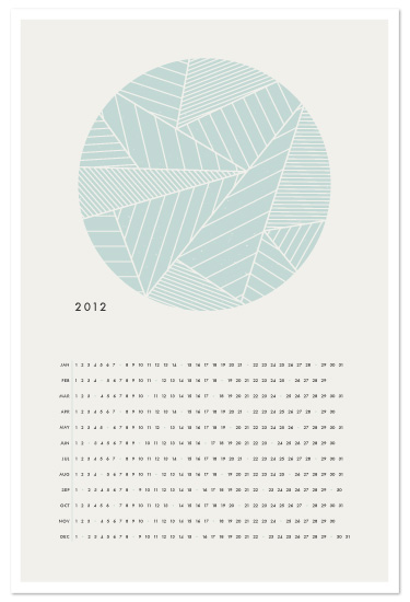 art prints - The Minimalist Calendar by Amber Barkley