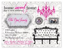 Home Sweet Home Pink by Stephanie Blaskiewicz