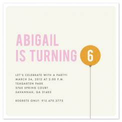 Little Balloon Party Invitations