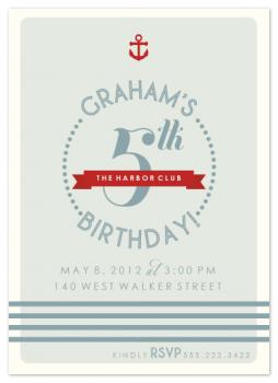 Anchor's Away Party Invitations