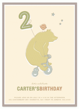 A Circus Act Party Invitations