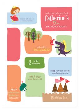 Princess Maze Party Invitations