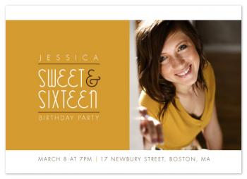 Sweet & Sixteen Party Invitations