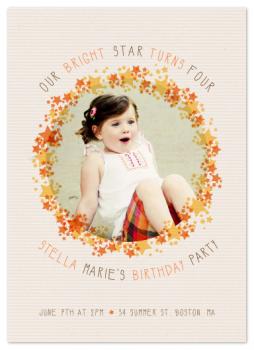 Bright Star Party Invitations