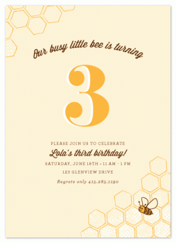Busy Bee Party Invitations