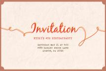 Vintage invitation by Hanke Arkenbout