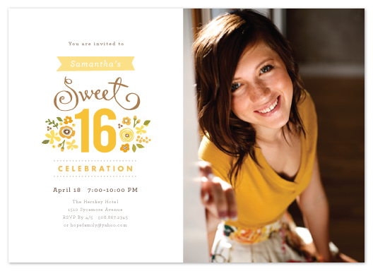 party invitations - Sweet Cinquefoil by Jennifer Wick