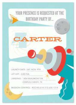 Lift Off Party Invitations