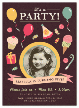 Old-fashioned Fun Party Invitations