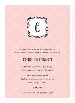 Fashionista Party Invitations
