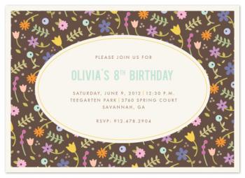 Garden Party Party Invitations