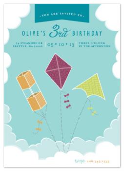Kite Trio Party Invitations