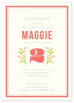 Belle Fleur Party Invitations